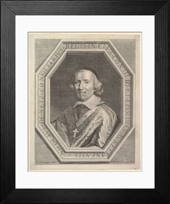 Framed Print : Nicolas de Netz, eveque d Orleans. Creator: Jean Morin Framed Print : Nicolas de Netz, eveque d Orleans. Creator: Jean Morin
