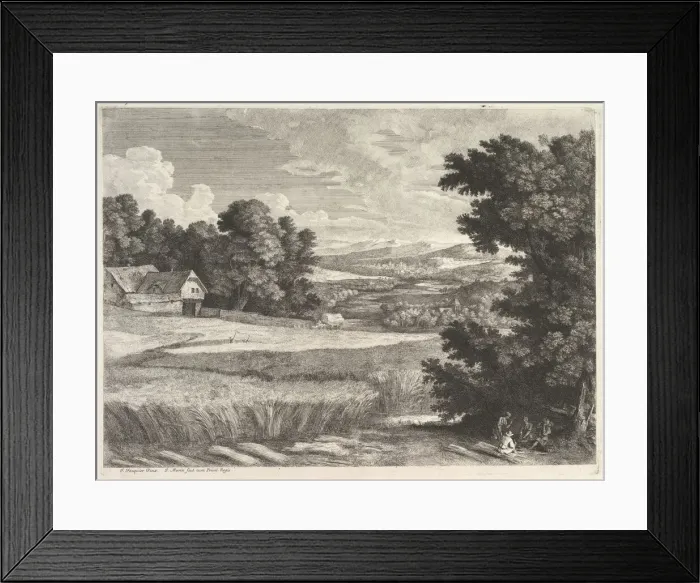 Framed Print : Les Moissonneurs. Creator: Jean Morin Framed Print : Les Moissonneurs. Creator: Jean Morin