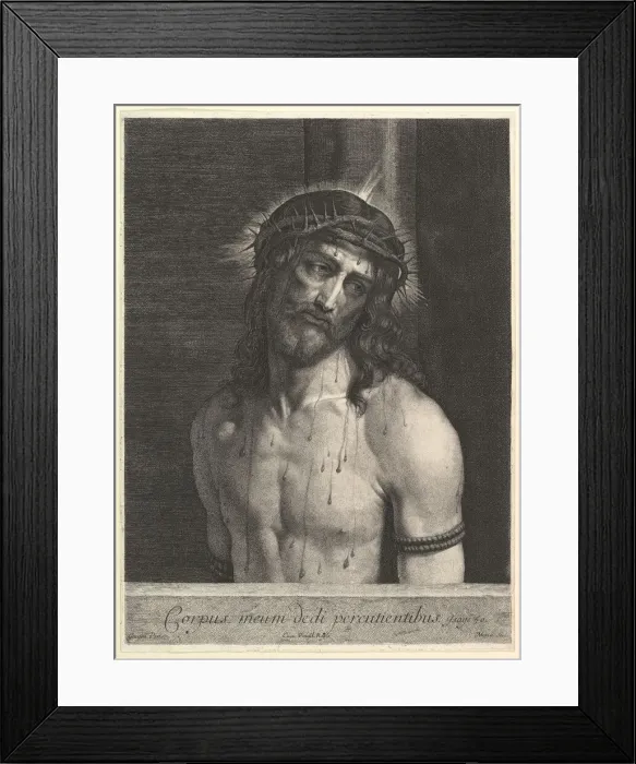 Framed Print : Le Christ a la colonne. Creator: Jean Morin