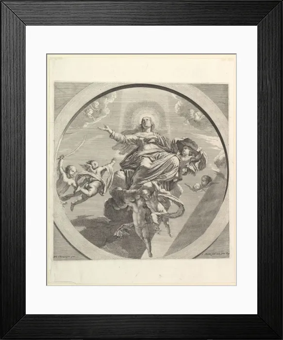 Framed Print : L Assomption de la Vierge. Creator: Jean Morin Framed Print : L Assomption de la Vierge. Creator: Jean Morin