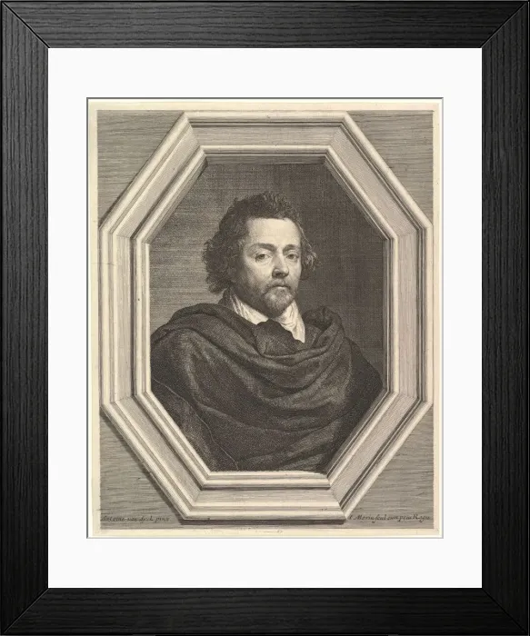 Framed Print : Portrait of Nicolas Chrystin, 17th century. Creator: Jean Morin Framed Print : Portrait of Nicolas Chrystin, 17th century. Creator: Jean Morin