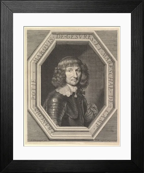Framed Print : Potier de Gesvre, 17th century. Creator: Jean Morin Framed Print : Potier de Gesvre, 17th century. Creator: Jean Morin
