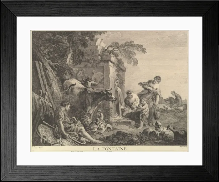 Framed Print : The Fountain. Creator: Jean Pelletier Framed Print : The Fountain. Creator: Jean Pelletier