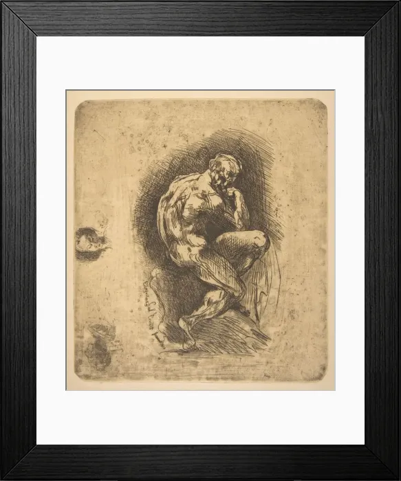 Framed Print : Ugolino, 1860. Creator: Jean-Baptiste Carpeaux Framed Print : Ugolino, 1860. Creator: Jean-Baptiste Carpeaux