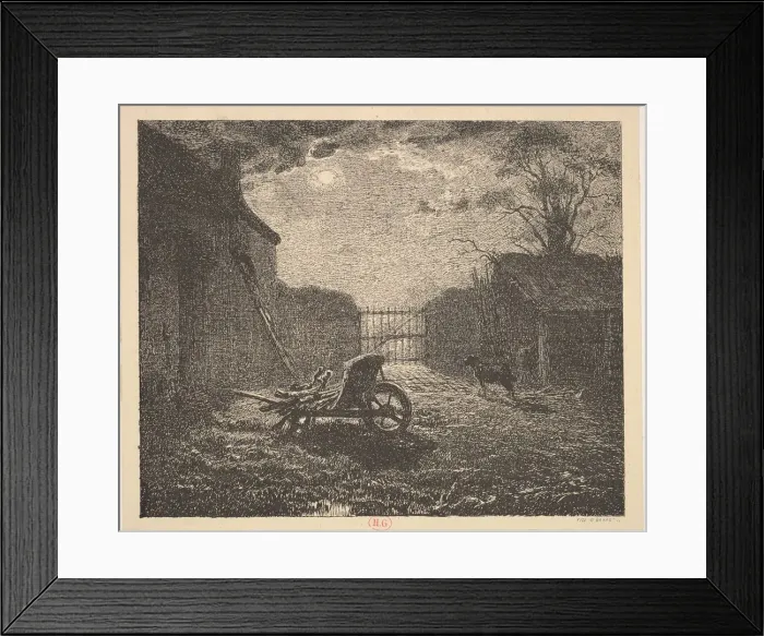 Framed Print : Moonlight. n. d. Creator: Unknown Framed Print : Moonlight. n. d. Creator: Unknown