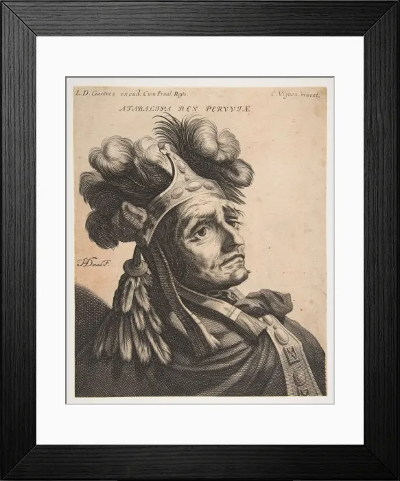 Framed Print : Atabalipa, Roi du Perou, ca. 1634-37. Creator: Jerome David Framed Print : Atabalipa, Roi du Perou, ca. 1634-37. Creator: Jerome David