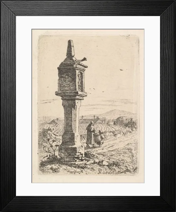 Framed Print : Memorial Column with an Iron Hand, 1811. Creator: Johann Christian Erhard Framed Print : Memorial Column with an Iron Hand, 1811. Creator: Johann Christian Erhard