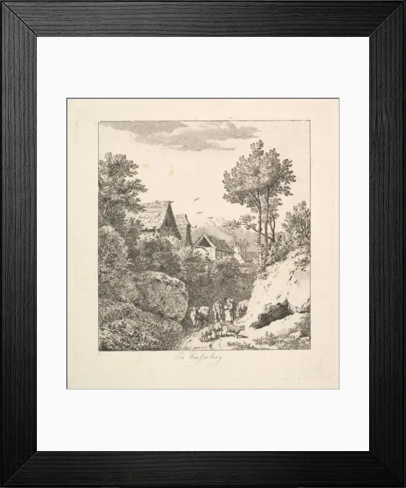 Framed Print : In Regenberg, 1815. Creator: Johann Christian Erhard Framed Print : In Regenberg, 1815. Creator: Johann Christian Erhard