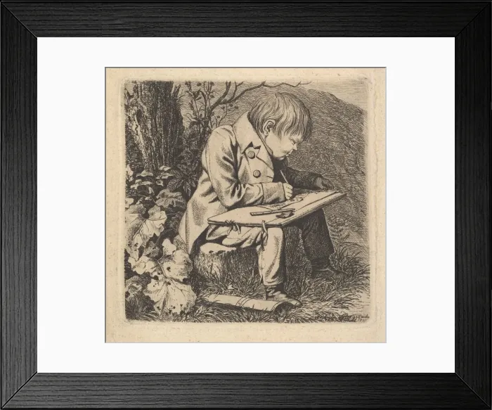 Framed Print : The Artist Hoffman, 1815. Creator: Johann Christian Erhard Framed Print : The Artist Hoffman, 1815. Creator: Johann Christian Erhard