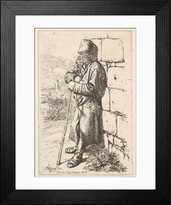 Framed Print : The Tobacco Smoker, 1817. Creator: Johann Christian Erhard Framed Print : The Tobacco Smoker, 1817. Creator: Johann Christian Erhard