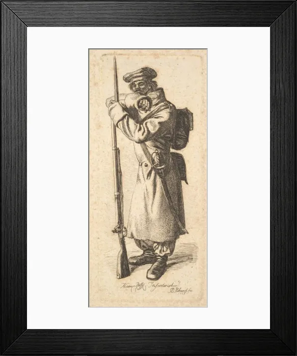 Framed Print : The Russian Infantryman, 1815. Creator: Johann Christian Erhard Framed Print : The Russian Infantryman, 1815. Creator: Johann Christian Erhard