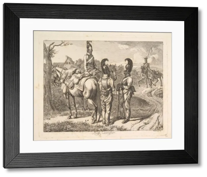 Framed Print : Russian Cuirassiers, 1816. Creator: Johann Christian Erhard Framed Print : Russian Cuirassiers, 1816. Creator: Johann Christian Erhard