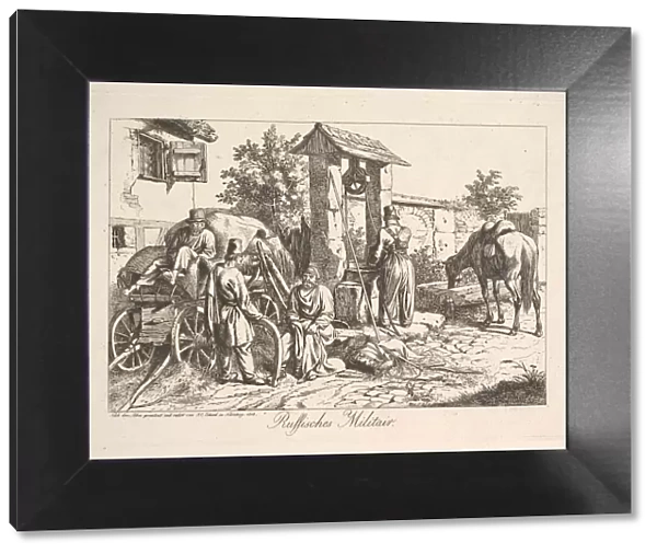 Cossack at the Well, 1815. Creator: Johann Christian Erhard