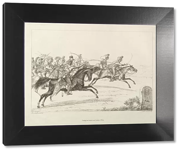 Austrian Lancers, early 19th century. Creator: Johann Christian Erhard
