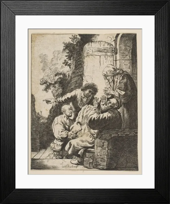 Framed Print : Josephs Coat Brought to Jacob, ca. 1633. Creator: Johann Georg Hertel Framed Print : Josephs Coat Brought to Jacob, ca. 1633. Creator: Johann Georg Hertel