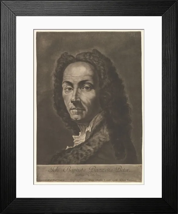 Framed Print : Portrait of Giovanni Battista Piazzetta, early 18th century Framed Print : Portrait of Giovanni Battista Piazzetta, early 18th century