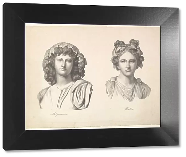 Melpomene and Thalia, 1823-26. Creator: Johann Gottfried Schadow