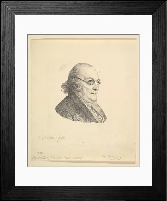 Framed Print : Portrait of Siegmund Wilhelm Wohlbruck (1762-1834). n. d. Creator: Johann Gottfried Schadow Framed Print : Portrait of Siegmund Wilhelm Wohlbruck (1762-1834). n. d. Creator: Johann Gottfried Schadow