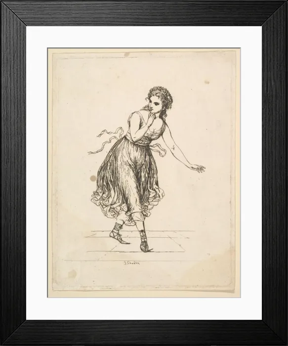 Framed Print : Woman Alone, from the series The Dancing Pair Vigano. n. d Framed Print : Woman Alone, from the series The Dancing Pair Vigano. n. d