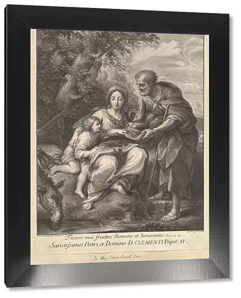 The Virgin and Joseph with the Young Jesus, 1710-40. Creator: Johann Jakob Frey the Elder