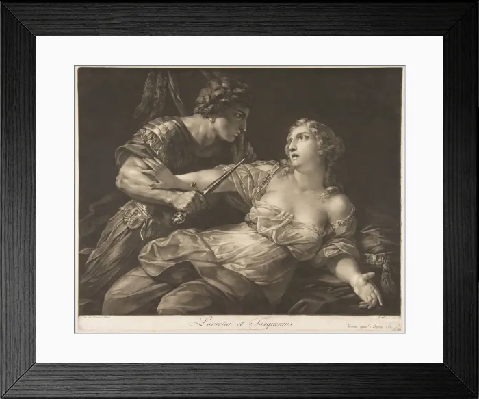 Framed Print : Tarquin and Lucretia, 1792. Creator: Johann Peter Pichler