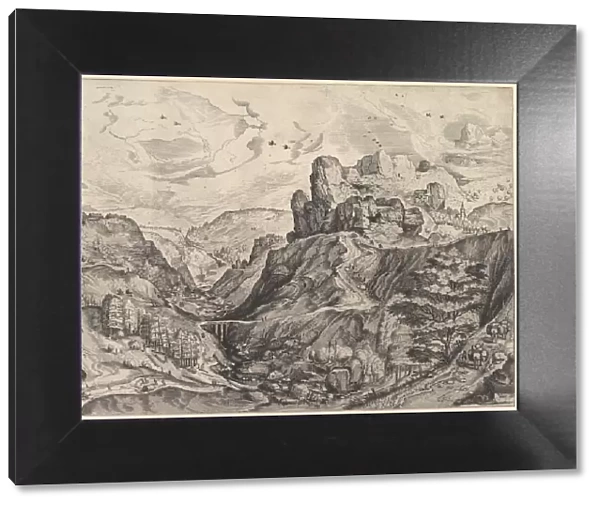Alpine Landscape with a Deep Valley from The Large Landscapes, ca. 1555-56