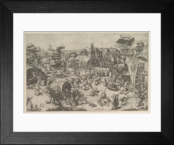 Framed Print : The Kermis of Saint George, ca. 1569; printed 1601. Creator: Johannes van Doetecum I Framed Print : The Kermis of Saint George, ca. 1569; printed 1601. Creator: Johannes van Doetecum I
