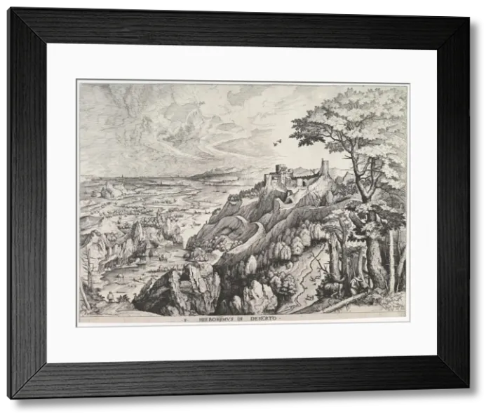 Framed Print : St. Jerome in the Wilderness (S. Hieronymus in Deserto) from The Large Landscapes, ca Framed Print : St. Jerome in the Wilderness (S. Hieronymus in Deserto) from The Large Landscapes, ca
