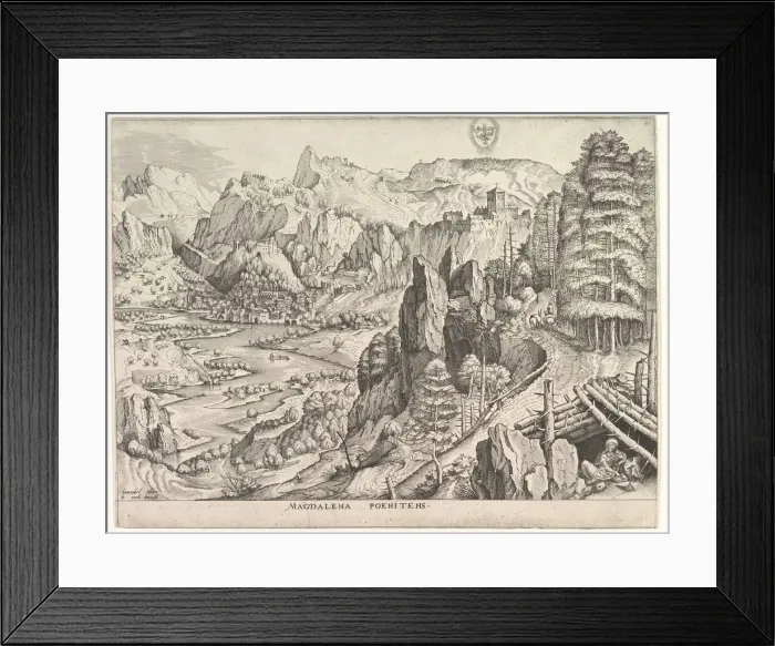 Framed Print : The Penitent Magdalene (Magdalena Poenitens) from The Large Landscapes, ca. 1555-56 Framed Print : The Penitent Magdalene (Magdalena Poenitens) from The Large Landscapes, ca. 1555-56
