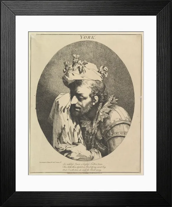 Framed Print : Duke of York (Twelve Characters from Shakespeare), March 15, 1776 Framed Print : Duke of York (Twelve Characters from Shakespeare), March 15, 1776