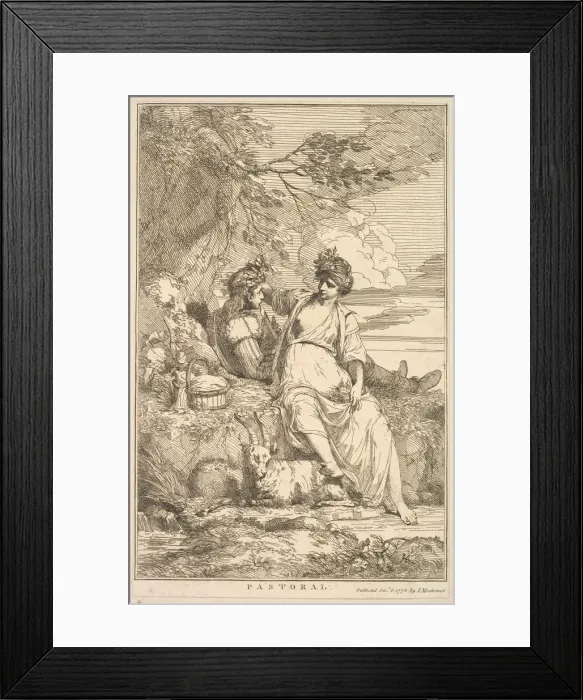 Framed Print : Pastoral (from Fifteen Etchings Dedicated to Sir Joshua Reynolds), December 8, 1778 Framed Print : Pastoral (from Fifteen Etchings Dedicated to Sir Joshua Reynolds), December 8, 1778