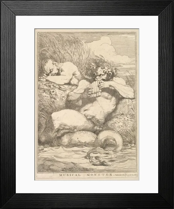 Framed Print : Musical Monster (from Fifteen Etchings Dedicated to Sir Joshua Reynolds), December 8 Framed Print : Musical Monster (from Fifteen Etchings Dedicated to Sir Joshua Reynolds), December 8