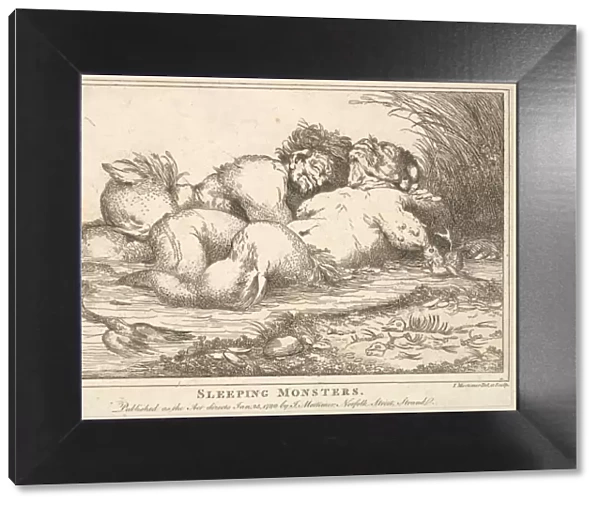 Sleeping Monsters, January 25, 1780. Creator: John Hamilton Mortimer