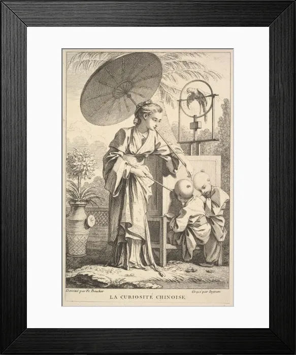 Framed Print : Chinese Curiosities, 1741-63. Creator: John Ingram Framed Print : Chinese Curiosities, 1741-63. Creator: John Ingram