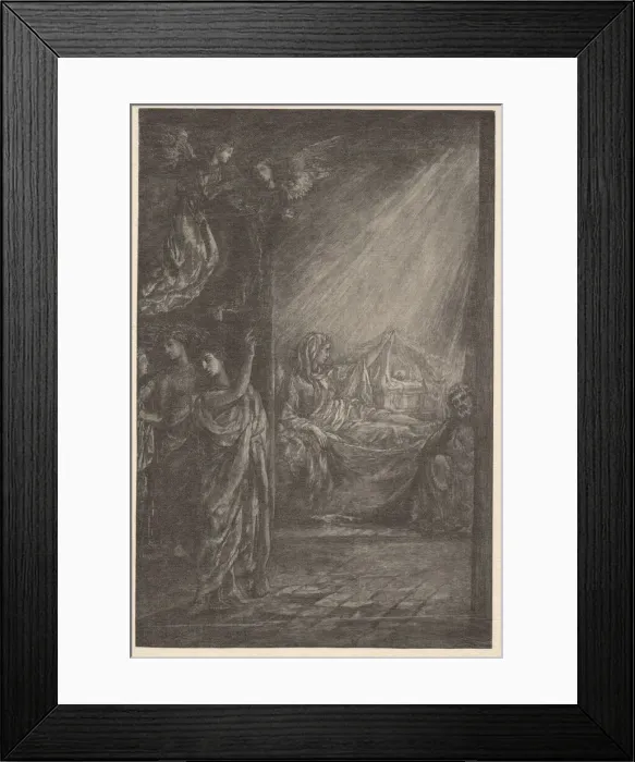 Framed Print : The Nativity. n. d. Creator: John La Farge Framed Print : The Nativity. n. d. Creator: John La Farge