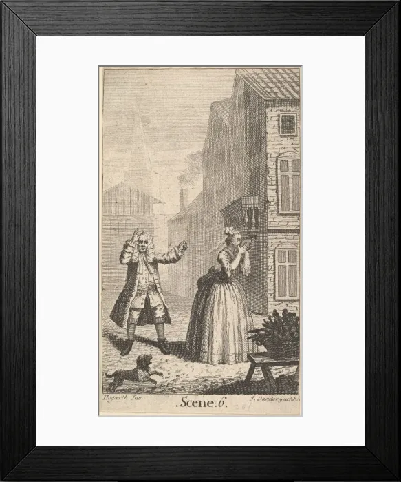 Framed Print : Frontispiece to Molieres Sganarelle, ou le Cocu Imaginaire Framed Print : Frontispiece to Molieres Sganarelle, ou le Cocu Imaginaire