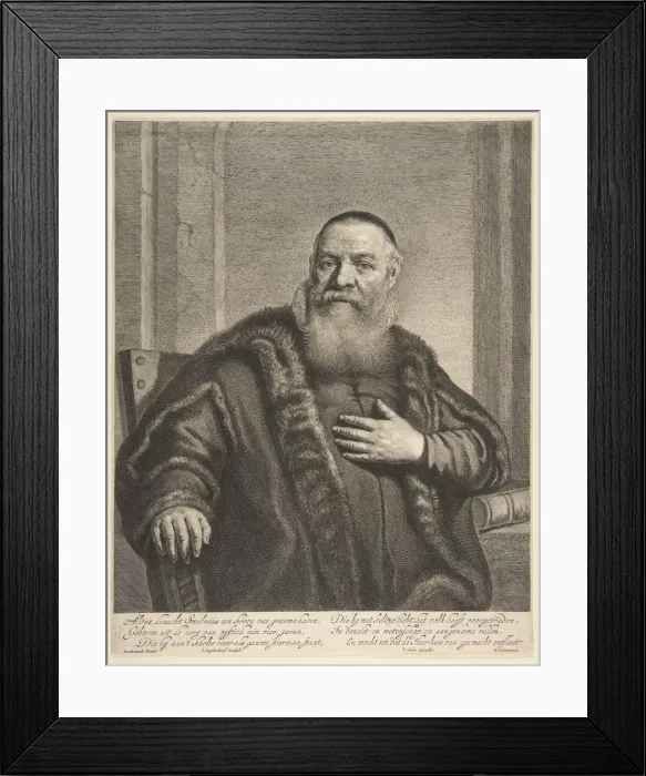 Framed Print : Portrait of Eleazor Swalmius. n. d. Creator: Jonas Suyderhoef Framed Print : Portrait of Eleazor Swalmius. n. d. Creator: Jonas Suyderhoef