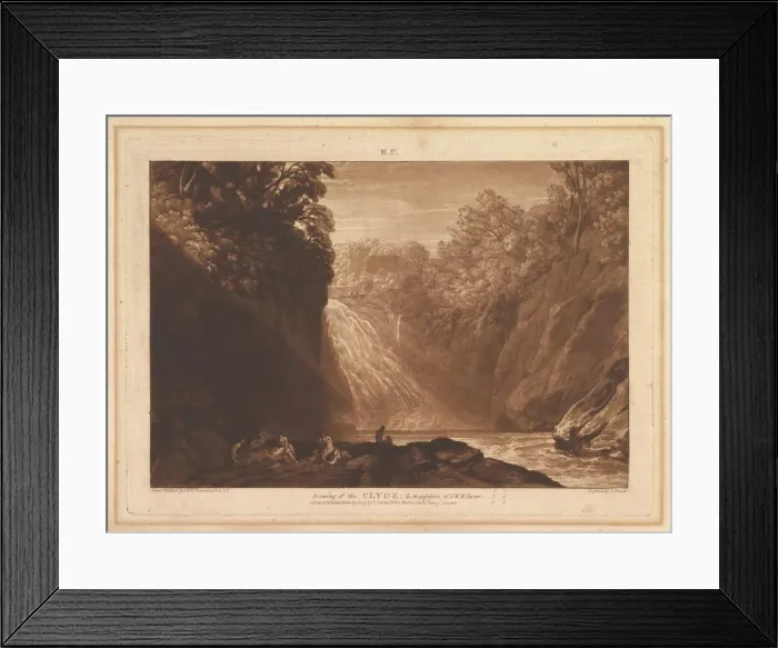 Framed Print : Drawing of the Clyde (Liber Studiorum, part IV, plate 18), March 29, 1809 Framed Print : Drawing of the Clyde (Liber Studiorum, part IV, plate 18), March 29, 1809