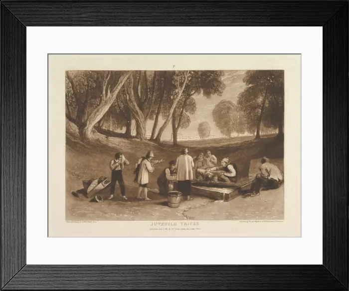 Framed Print : Juvenile Tricks (Liber Studiorum, part V, plate 22), January 1, 1811. Creator: JMW Turner