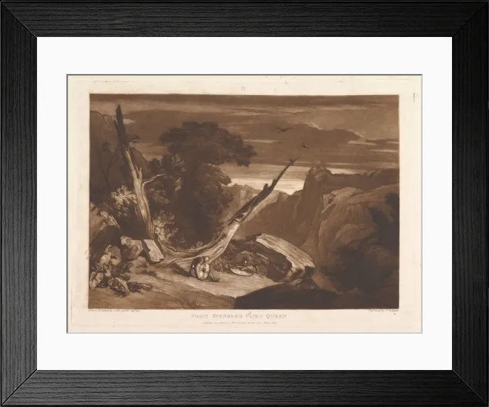 Framed Print : From Spensers Fairy Queen (Liber Studiorum, part VII, plate 36), June 1811 Framed Print : From Spensers Fairy Queen (Liber Studiorum, part VII, plate 36), June 1811