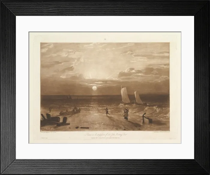 Framed Print : The Mildmay Sea-Piece (Liber Studiorum, part VIII, plate 40), February 11, 1812 Framed Print : The Mildmay Sea-Piece (Liber Studiorum, part VIII, plate 40), February 11, 1812