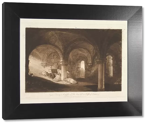 Crypt of Kirkstall Abbey (Liber Studiorum, part VIII, plate 39), February 11, 1812