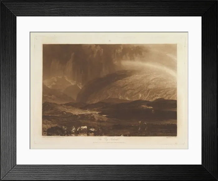 Framed Print : Peat Bog, Scotland (Liber Studiorum, part IX, plate 45), April 23, 1812 Framed Print : Peat Bog, Scotland (Liber Studiorum, part IX, plate 45), April 23, 1812