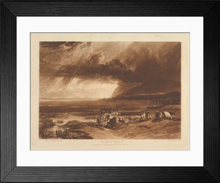 Framed Print : Solway Moss (Liber Studiorum, part XI, plate 52), January 1, 1816. Creator: JMW Turner Framed Print : Solway Moss (Liber Studiorum, part XI, plate 52), January 1, 1816. Creator: JMW Turner