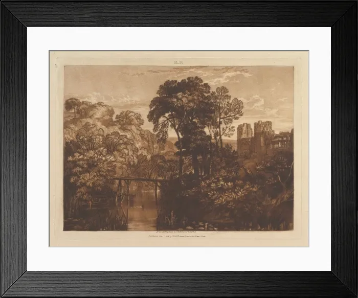 Framed Print : Berry Pomeroy Castle (Liber Studiorum, part XII, plate 58), January 1, 1816 Framed Print : Berry Pomeroy Castle (Liber Studiorum, part XII, plate 58), January 1, 1816