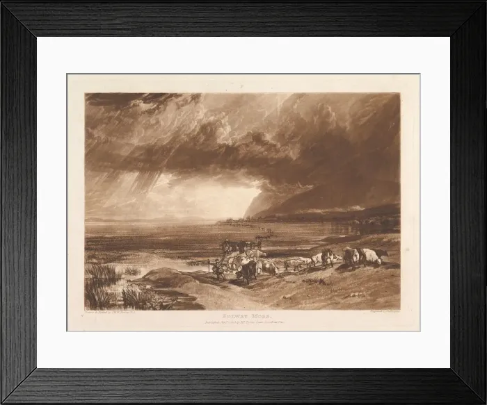 Framed Print : Solway Moss (Liber Studiorum, part XI, plate 52), January 1, 1816. Creator: JMW Turner Framed Print : Solway Moss (Liber Studiorum, part XI, plate 52), January 1, 1816. Creator: JMW Turner
