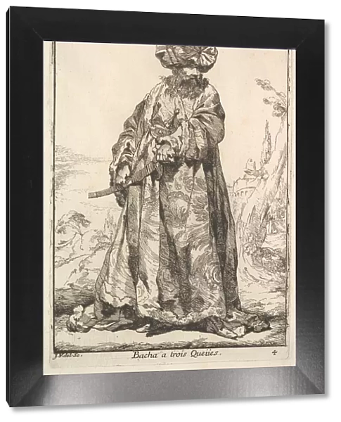 Pasha grasping a sword at his hip with both hands, from the series Caravan of the Sultan