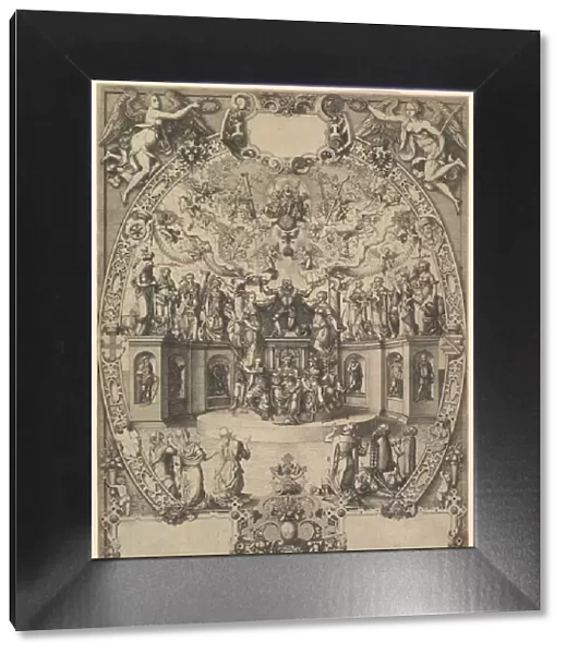 The Apotheosis of Emperor Maximilian II, 16th century. Creator: Jost Ammon