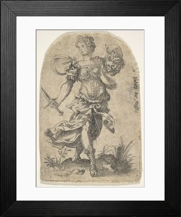 Framed Print : Judith, from Celebrated Women of the Old Testament, 1568-96. Creator: Jost Ammon Framed Print : Judith, from Celebrated Women of the Old Testament, 1568-96. Creator: Jost Ammon