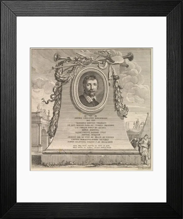 Framed Print : The Tomb of Annibale Carracci, 1690-1735. Creator: Karl Remshardt Framed Print : The Tomb of Annibale Carracci, 1690-1735. Creator: Karl Remshardt